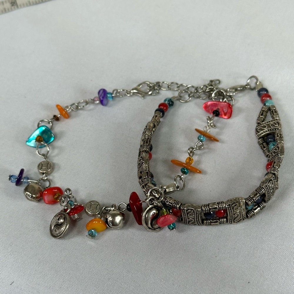Two Boho Ethnic vibe bracelets